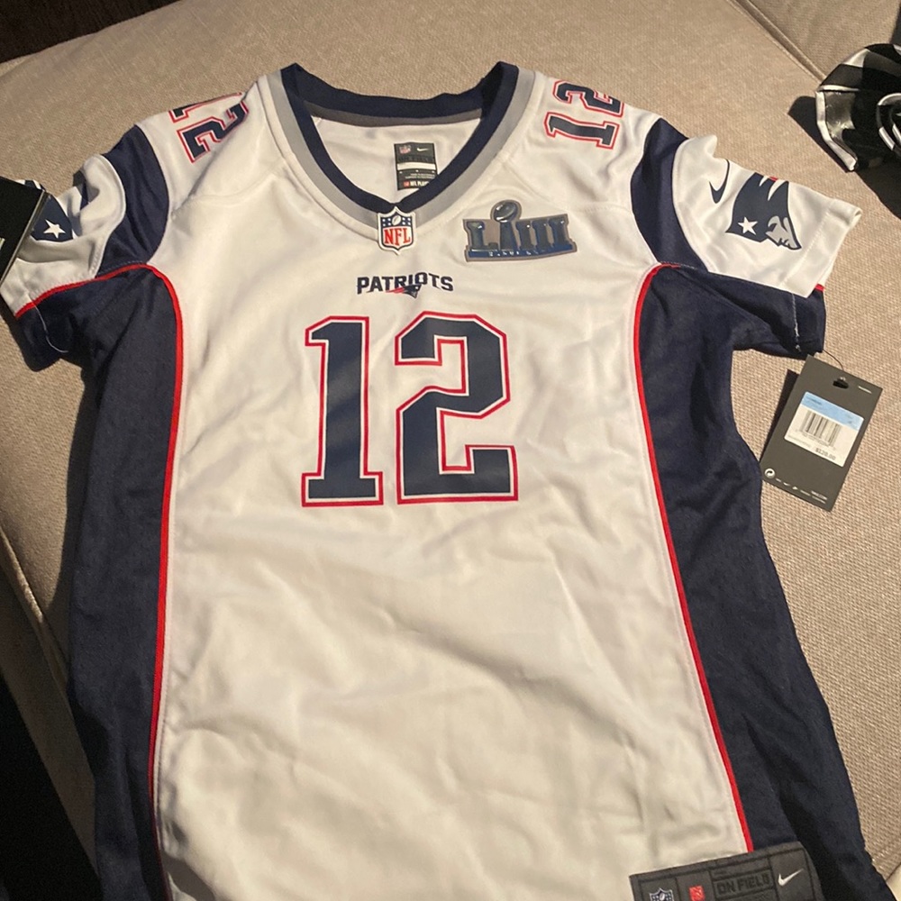 Women’s White Tom Brady Super Bowl Jersey LIII